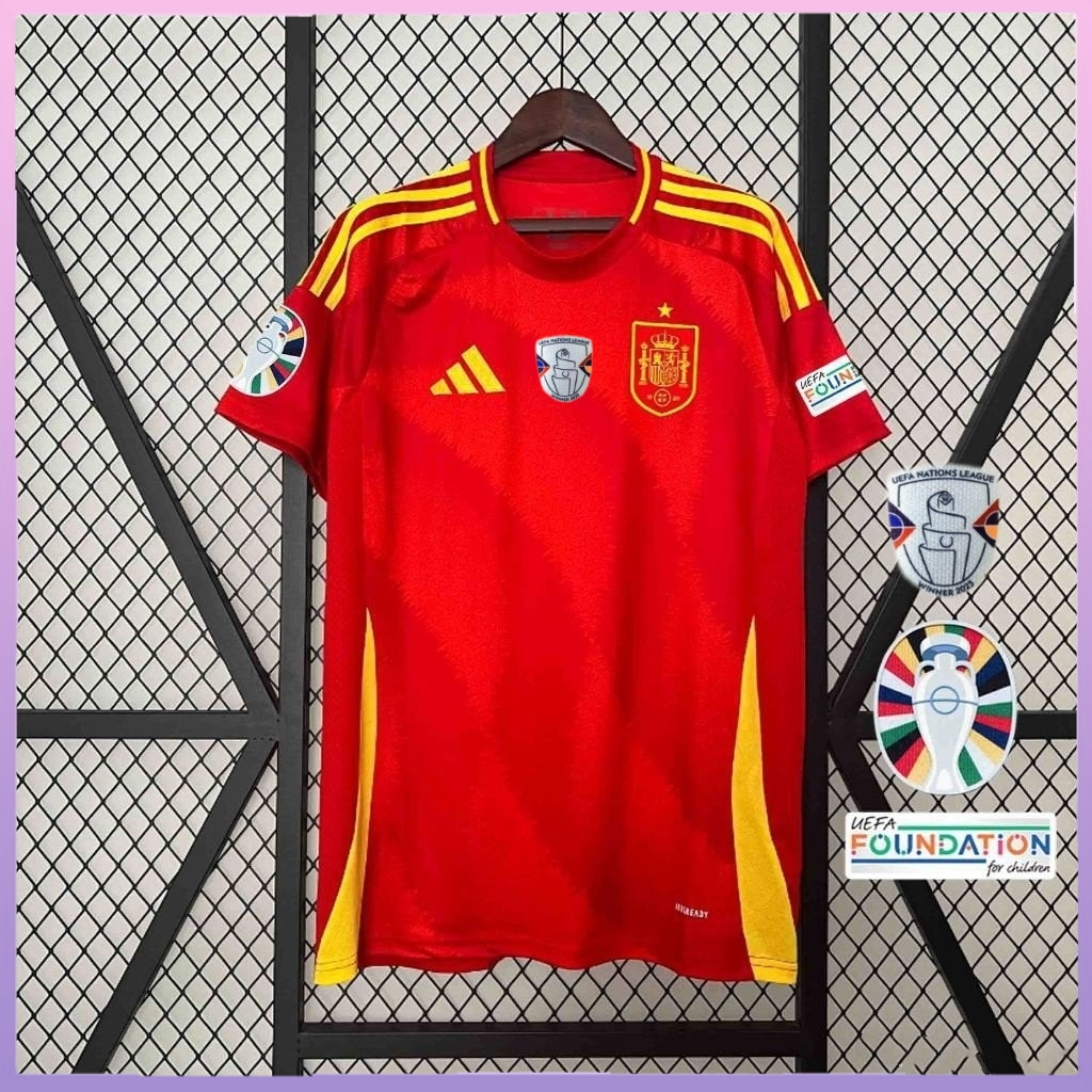 Edición Campeón Fan Spain Home Kit 24/25 Euro Cup 2024 Football Jersey