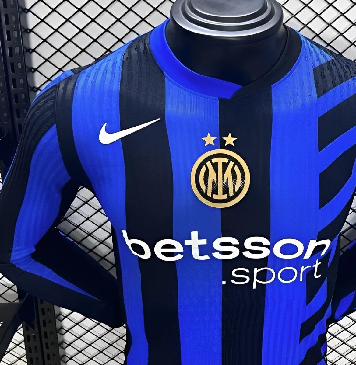 Player Version 24/25 Inter Milan Home Long Sleeve Jersey 1:1 Thai Quality