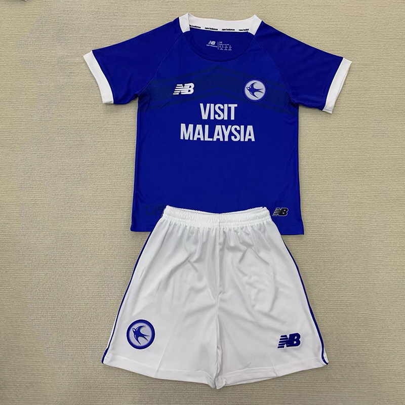 Cardiff City 24/25 Home Football Jersey + Shorts 1:1 Thai quality