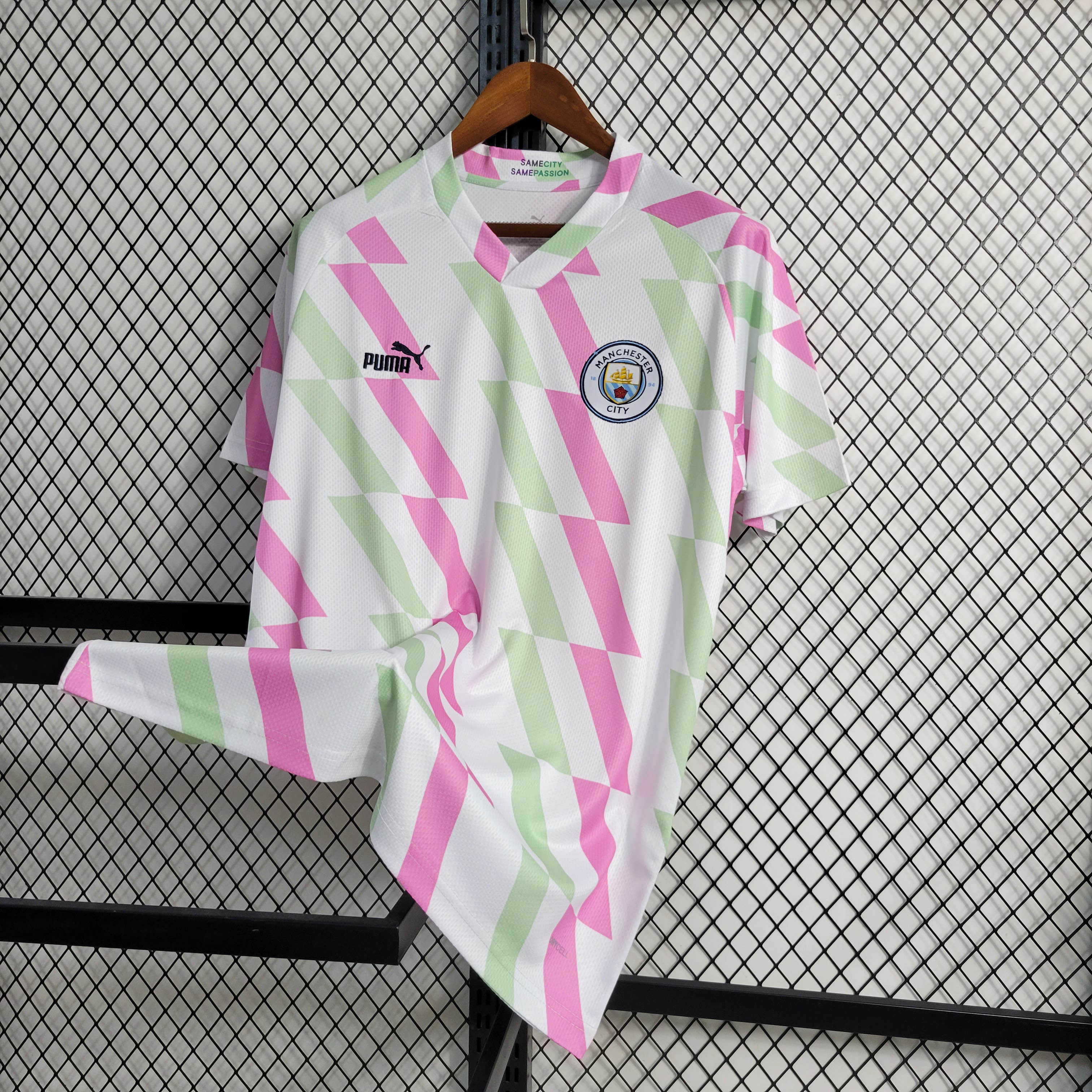 2023/2024 MCFC Training Suit White Football Shirt 1:1 Thai Quality