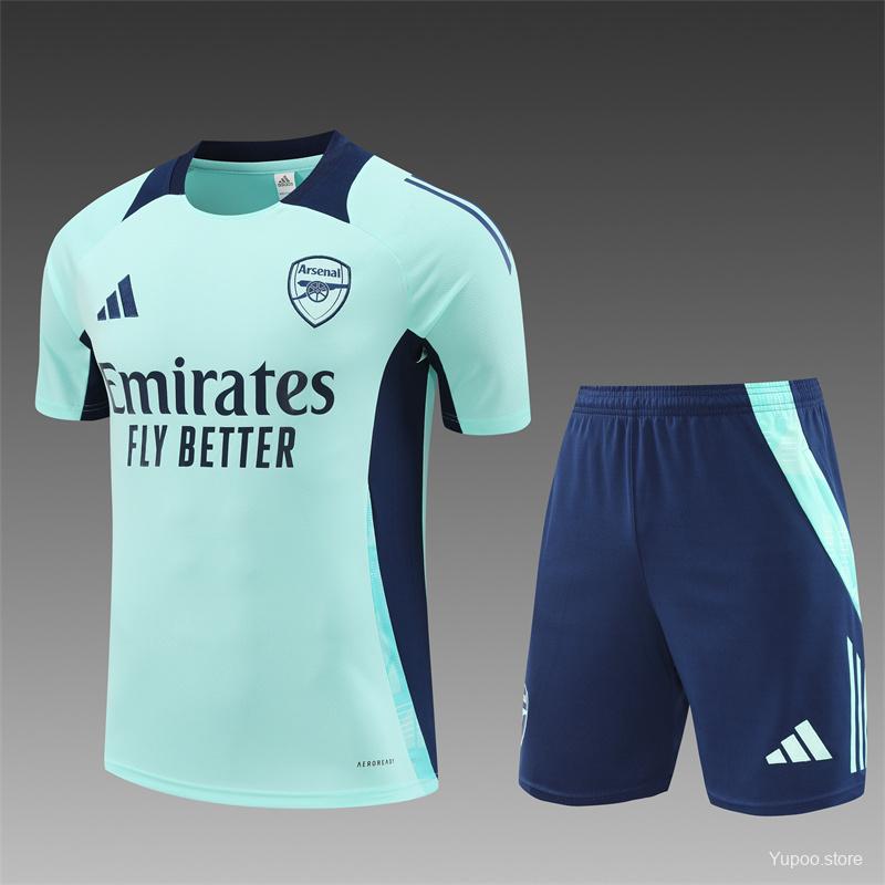 24/25 Chelsea Lake Green Short Sleeve Jersey+Shorts 1:1 Thai quality