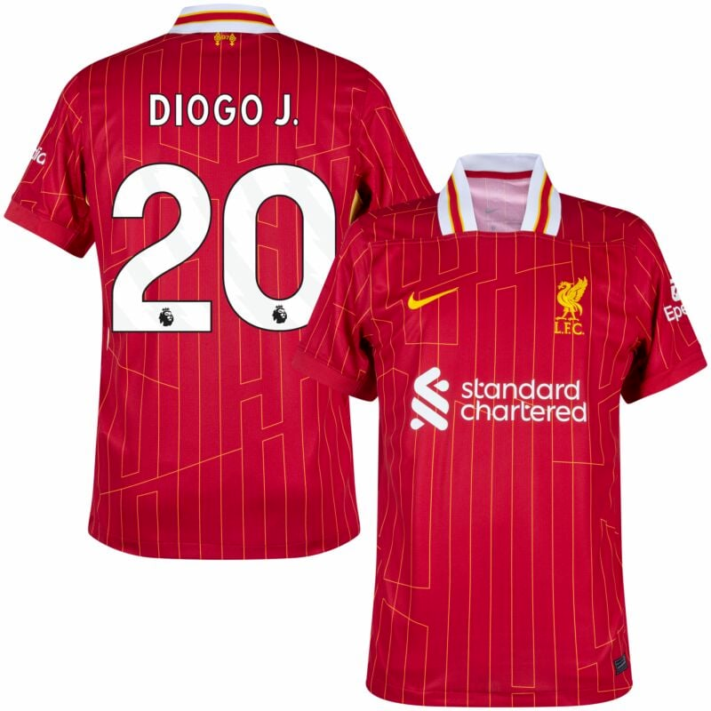 Diogo J. #20  24/25 LFC Home Soccer Jersey