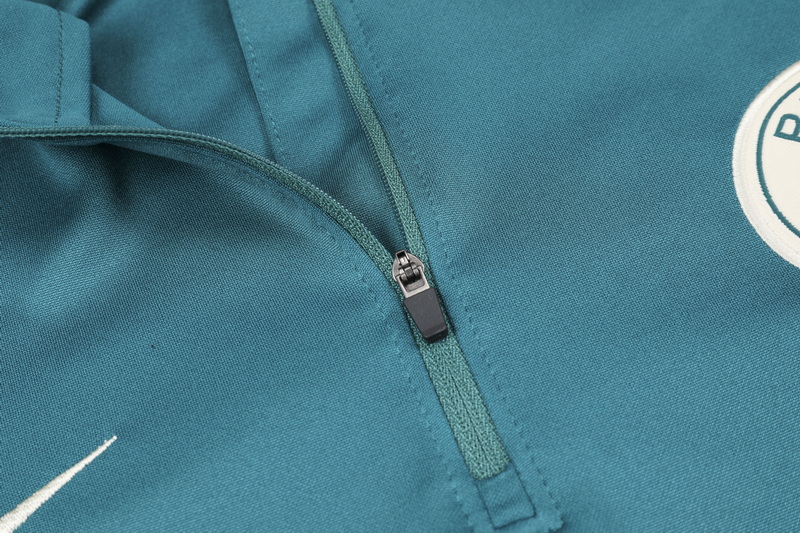 24/25 Paris green half-zip training suit 1:1 Thai quality