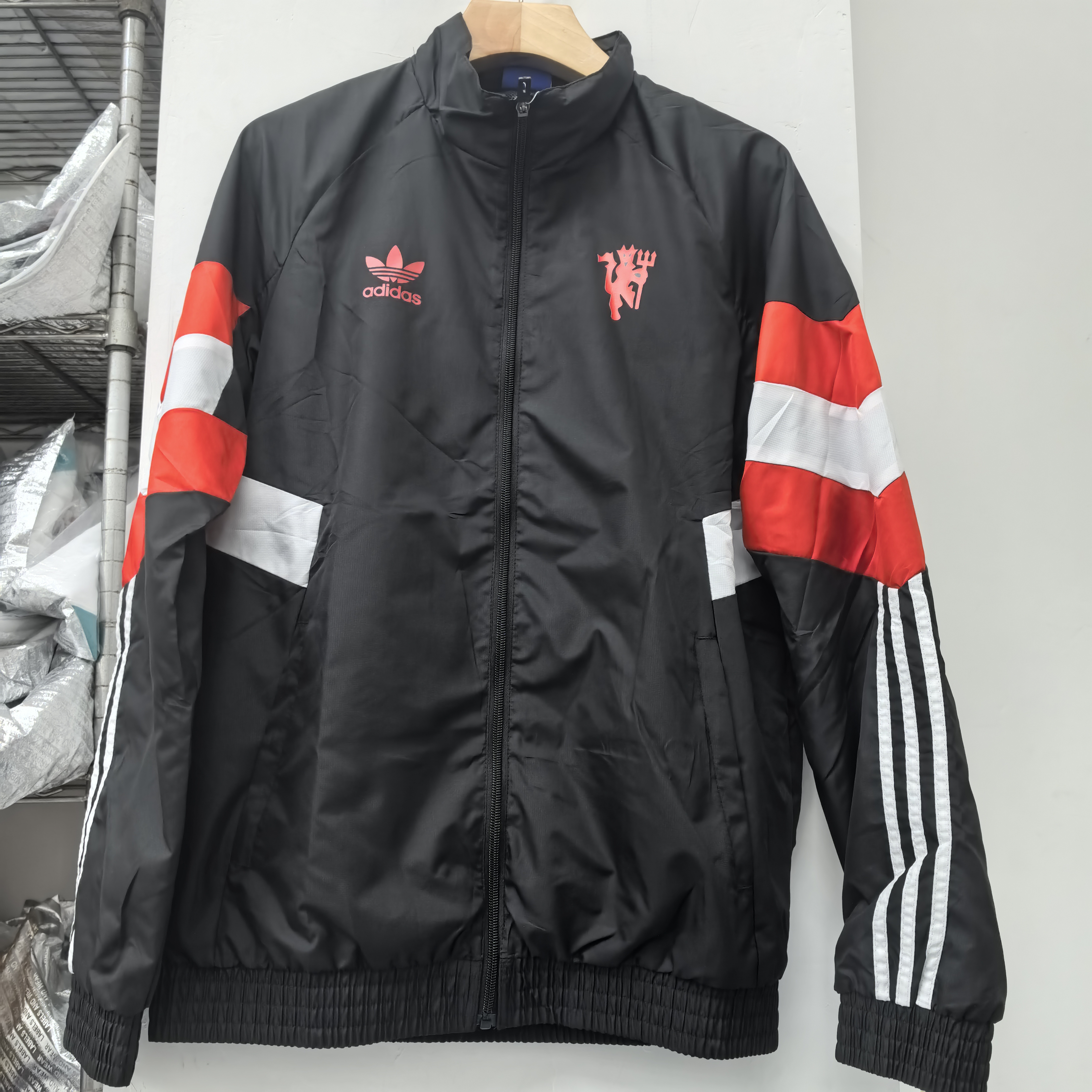 2024 Manchester United Soccer Jersey Windbreaker Black