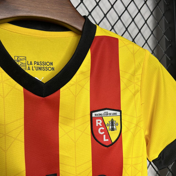 24/25 RC Lens Home Football Jersey Kids Size 1:1 Thai Quality