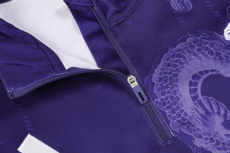 24/25 Real Madrid purple special edition half-pull training suit 1:1 Thai quality
