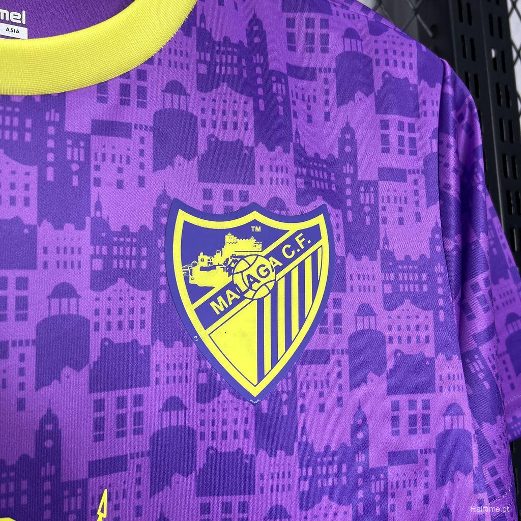 24/25 Malaga Purple Pre-match Training Jersey 1:1 Thai Quality