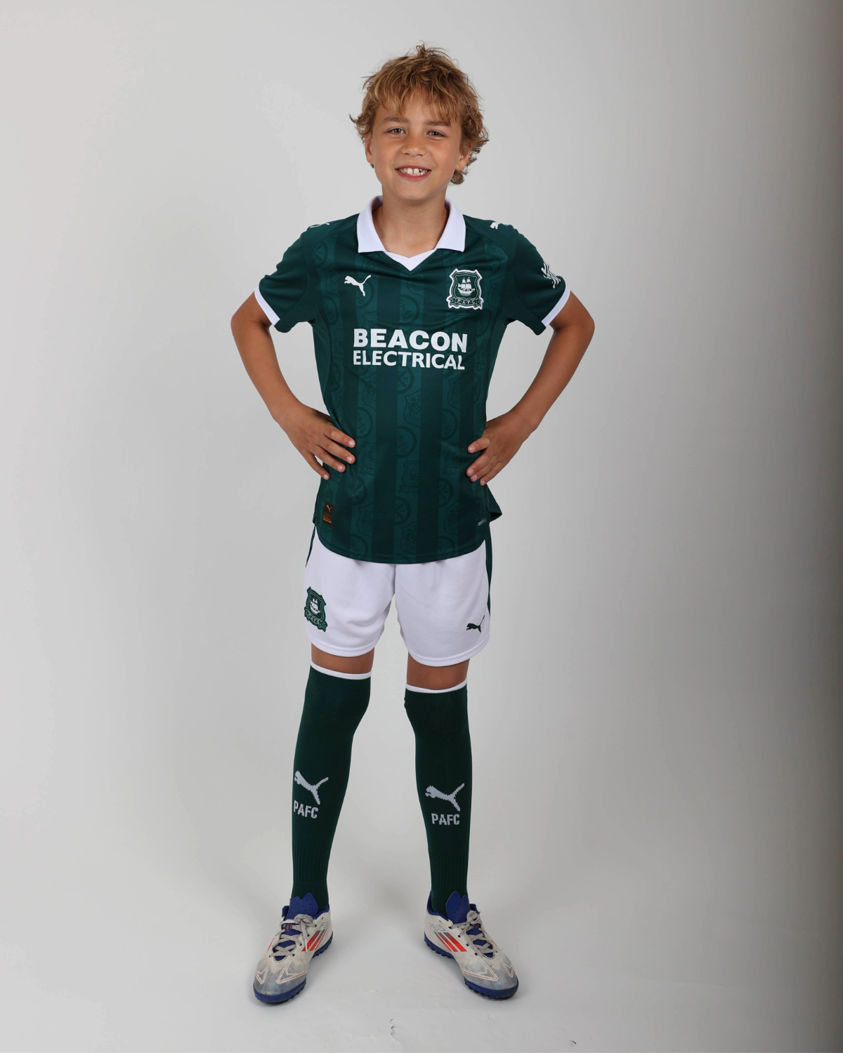 Kids Size 25/26 Plymouth Argyle Home Kit 1:1 Thai Quality