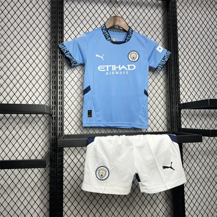 Kids MCFC Home Kit 24/25 Football Jersey 1:1 Thai quality