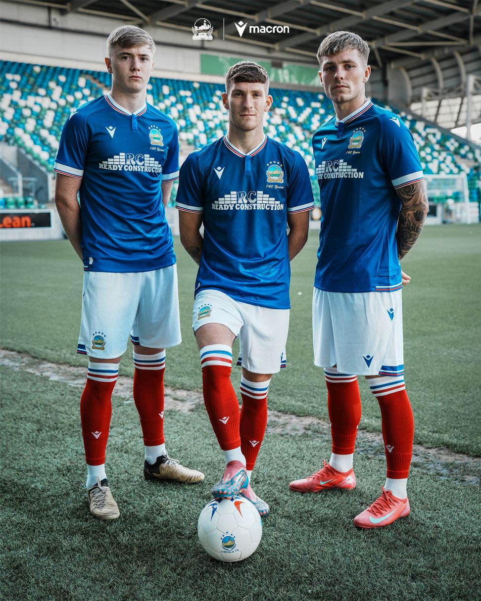 (S-4XL)25/26 Linfield 140th Anniversary Home Kit 1:1 Thai quality