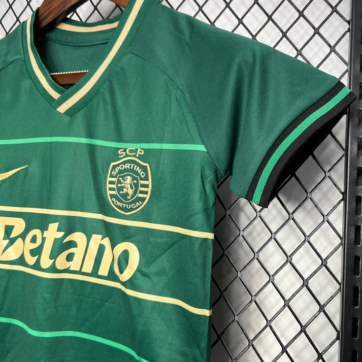 Kids 24/25 Sporting Lisbon Away Football Shirt 1:1 Thai Quality
