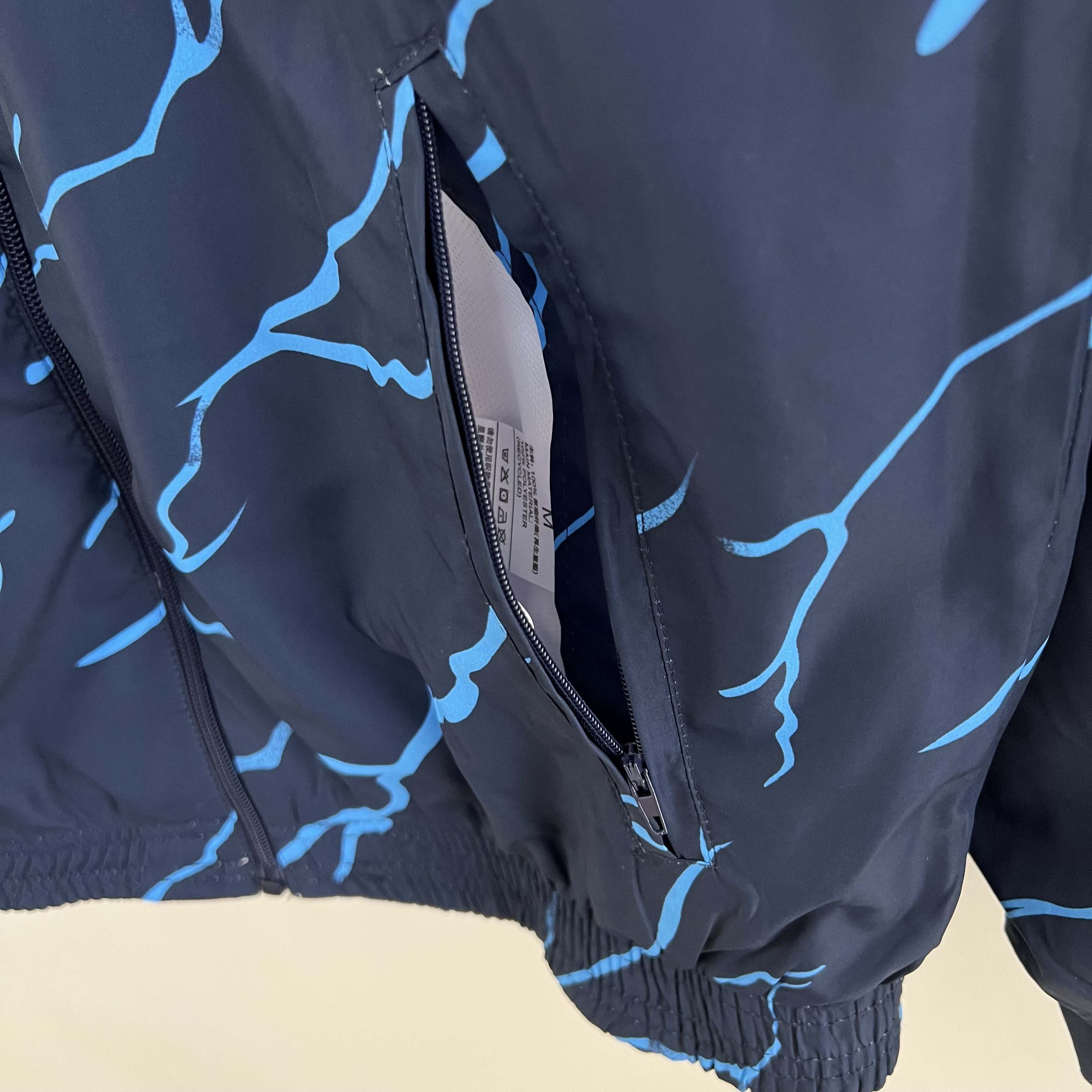 2023/2024 MCFC Reversible Windbreaker Navy blue Soccer Jersey 1:1 Thai Quality