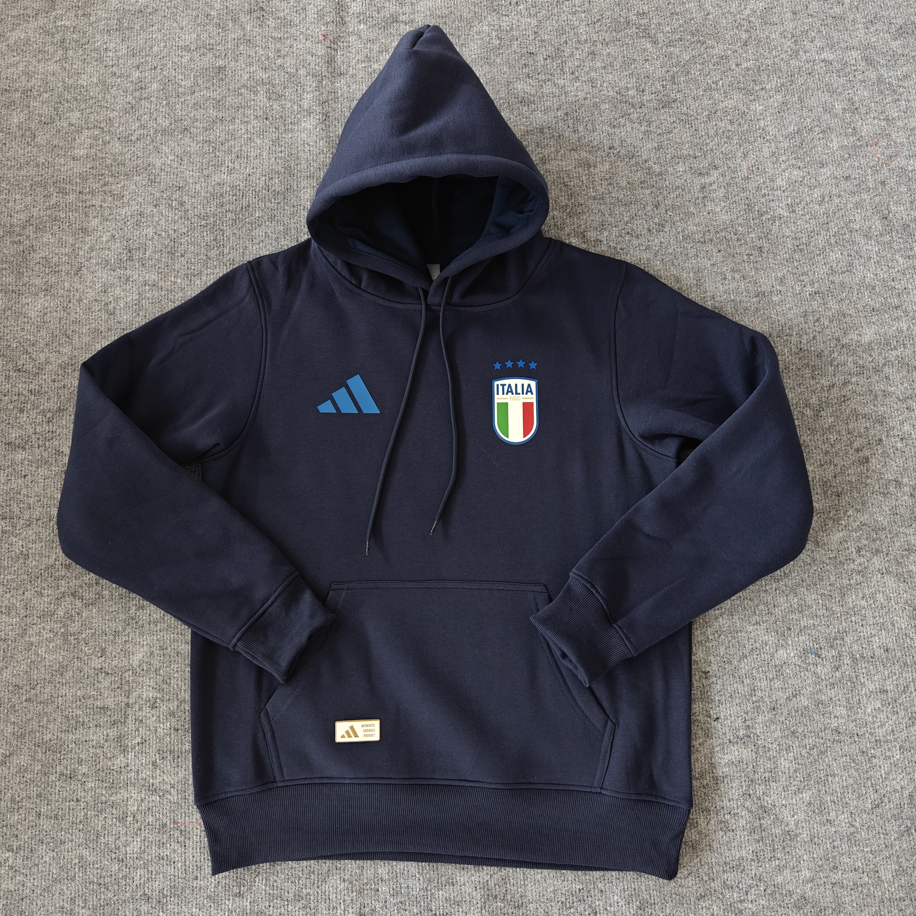 24/25 Italy Players Dark Blue Hoodie 1:1 Thai quality
