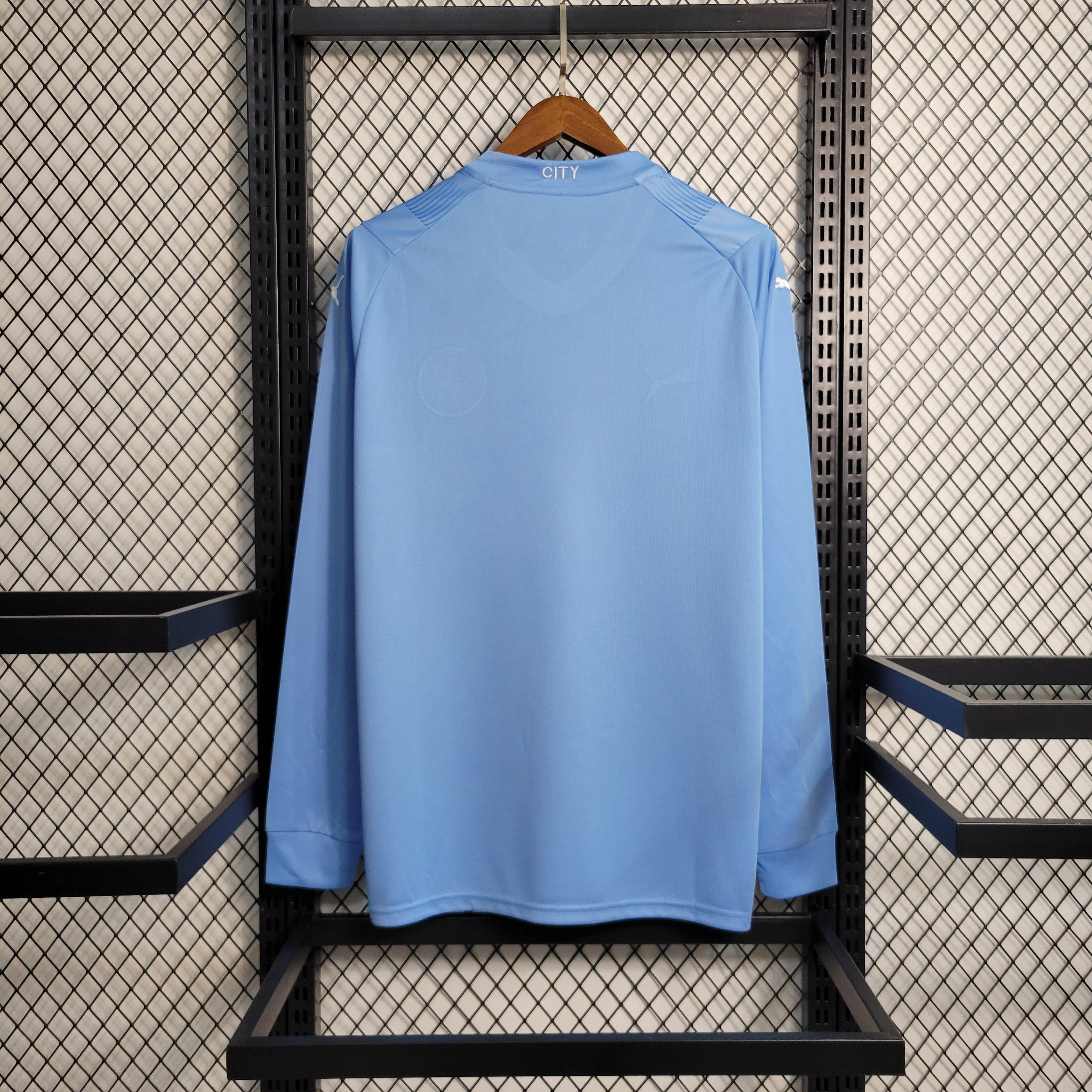 2023/2024 Long Sleeve MCFC Home Football Shirt 1:1 Thai Quality