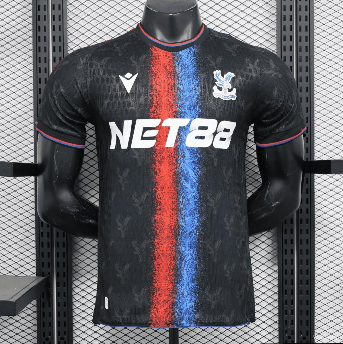 Player Version 24/25 Crystal Palace Third Black Jersey 1:1 Thai Quality