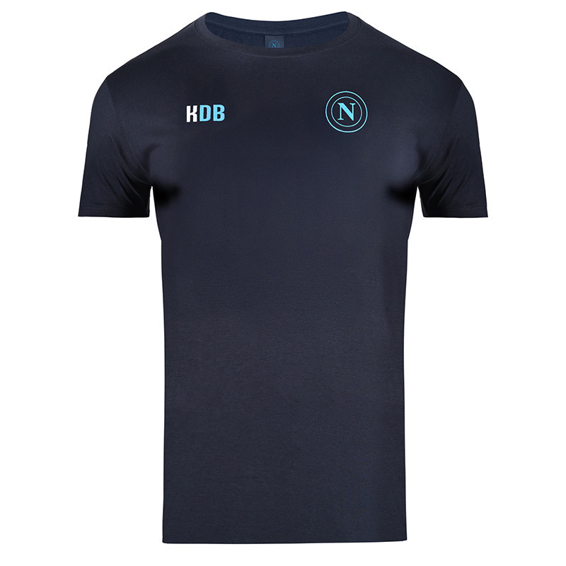 (S-4XL)25/26 SSC Napoli T-Shirt Kevin De Bruyne Blu Navy