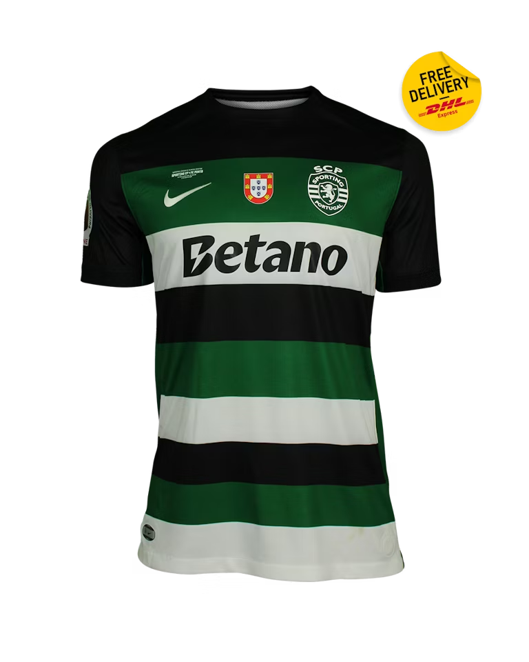 (S-4XL)24/25 Sporting Lisbon Double Champions Home Jersey