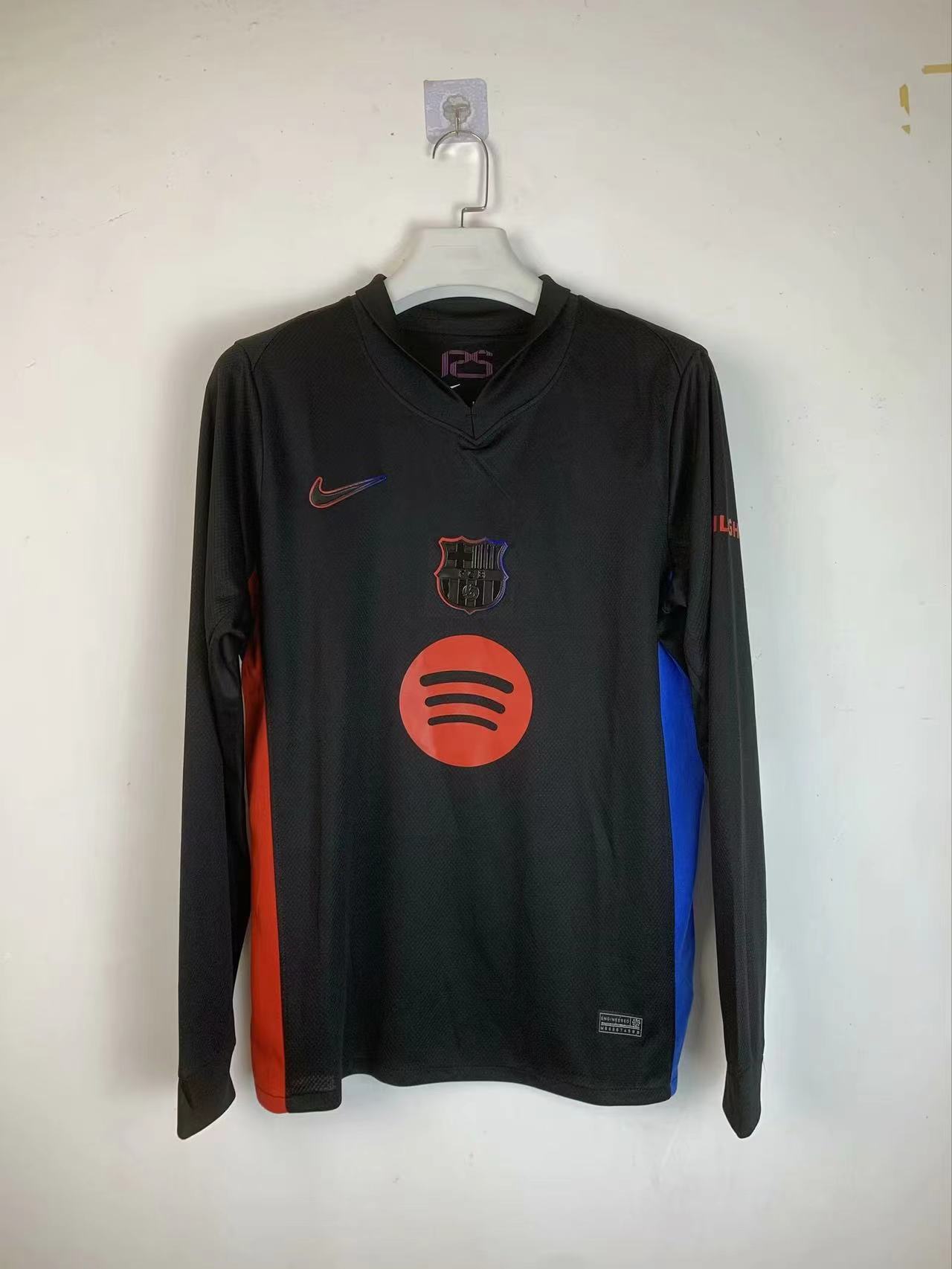 Barcelona Away Jersey 24/25 Football Jersey Long Sleeve 1:1 Thai quality