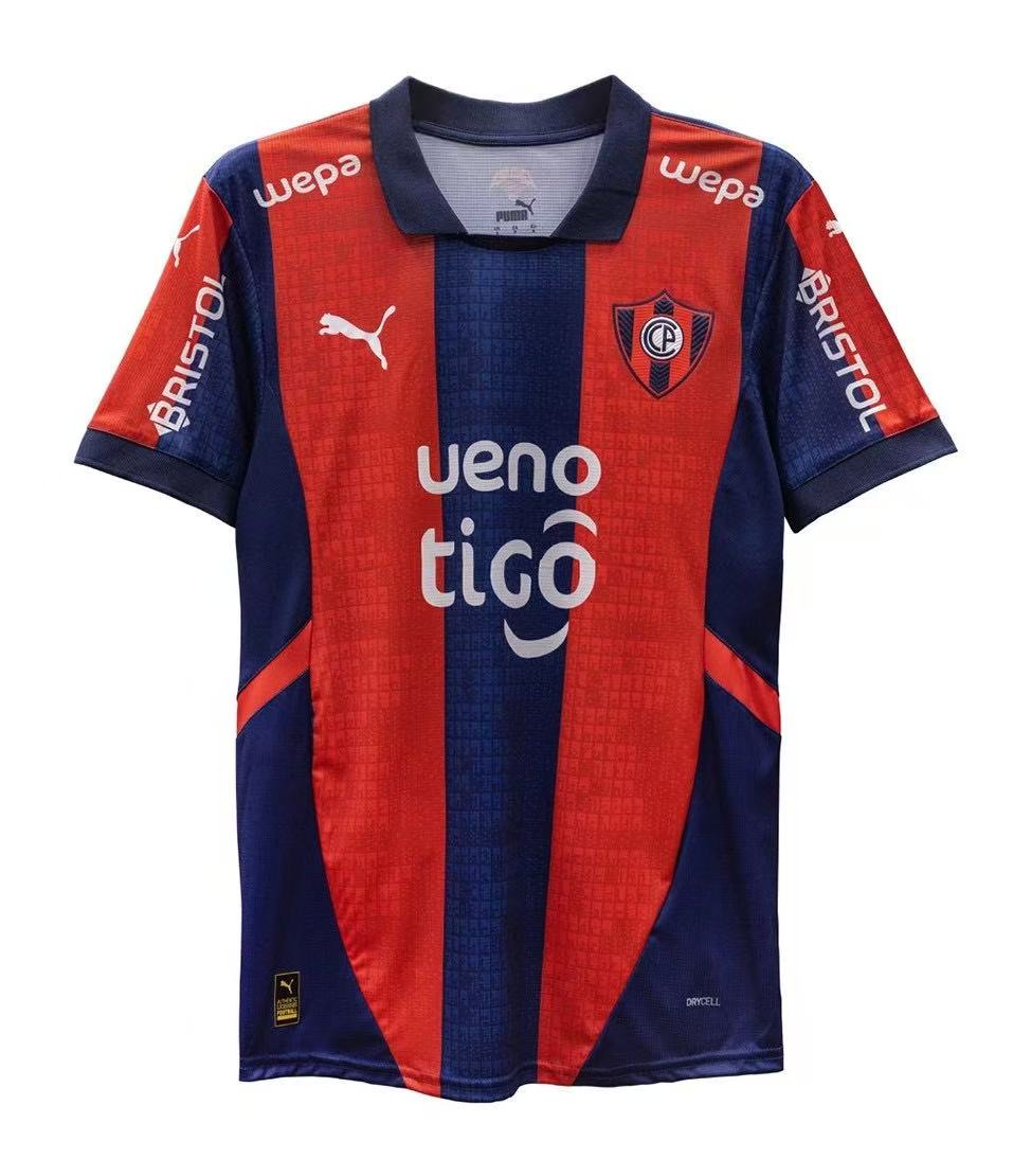 (S-4XL)2025 Cerro Porteño Home Jersey Football Kit 1:1 Thai Quality