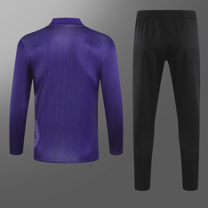24/25 Real Madrid purple special edition half-pull training suit 1:1 Thai quality