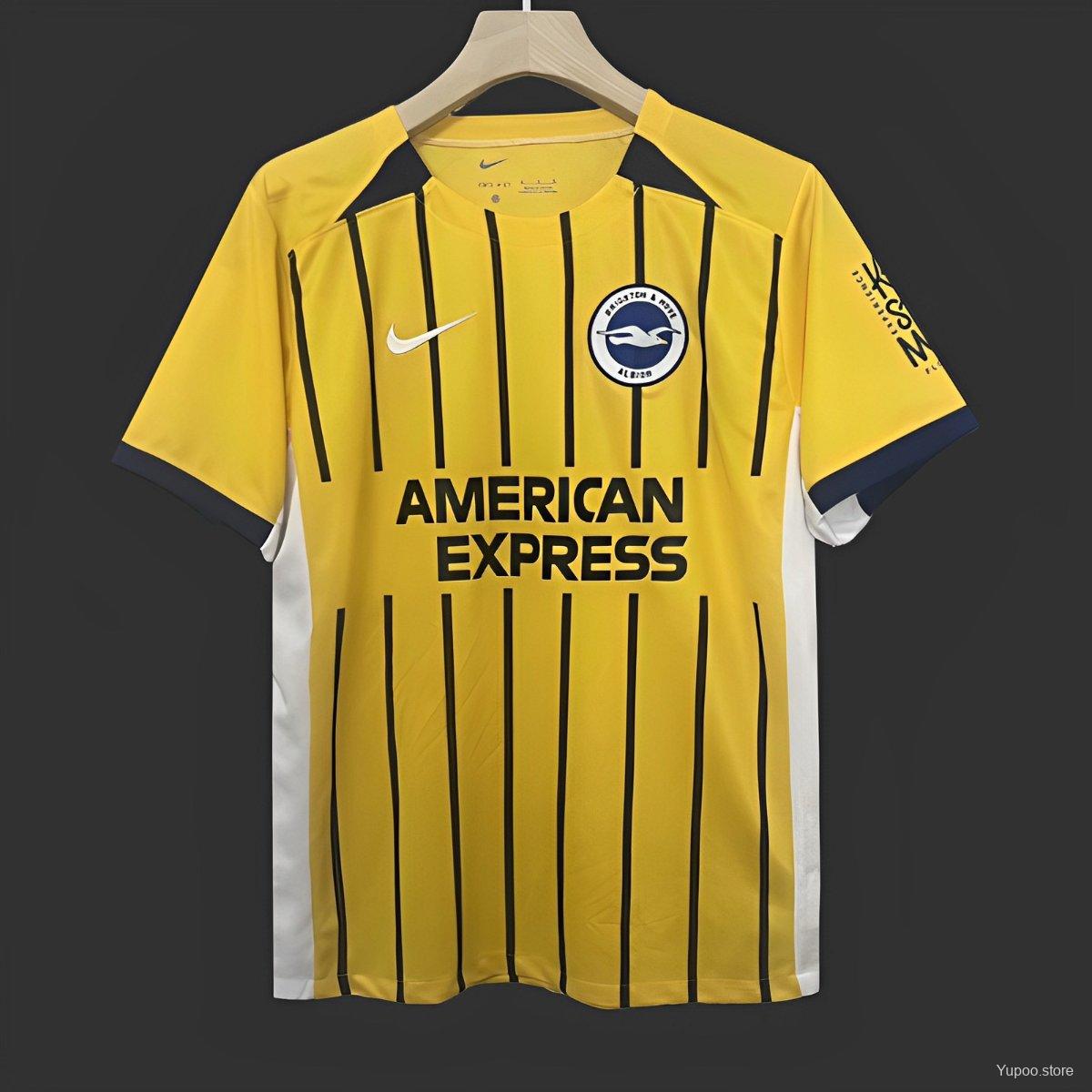 24/25 Brighton Hove Albion Away Yellow Jersey 1:1 Thai Quality