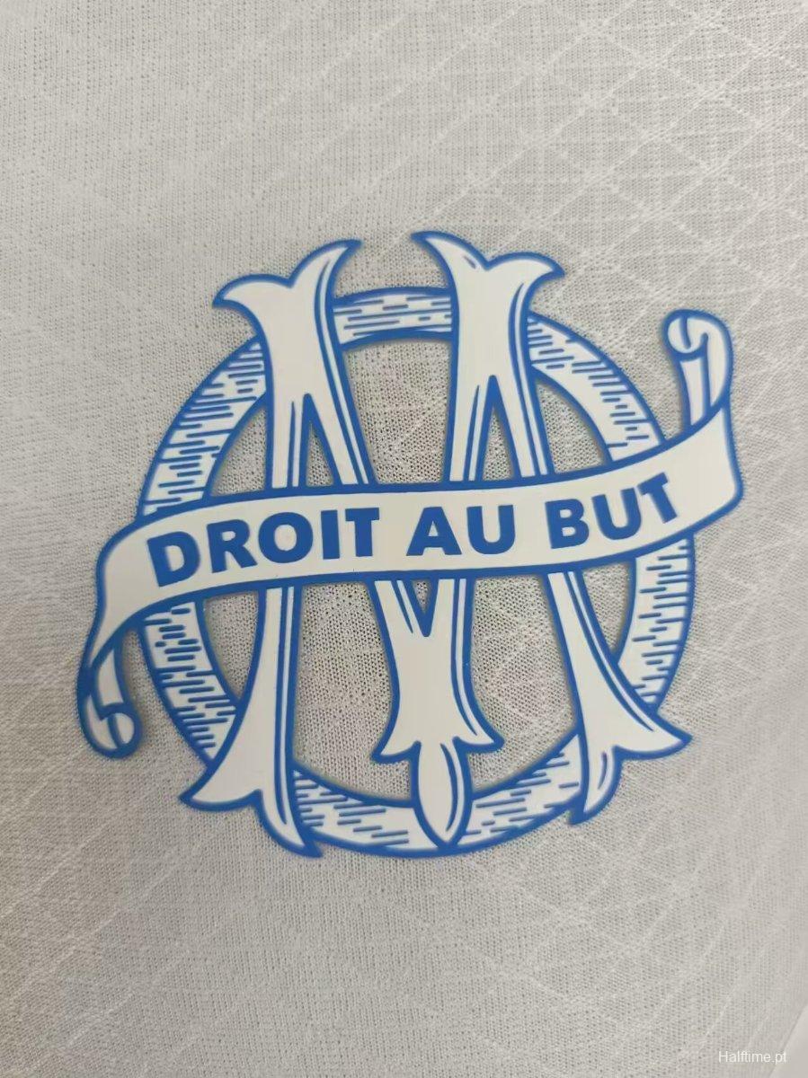 Player Version 24/25 Olympique Marseille 125th Anniversary White Jersey 1:1 Thai quality