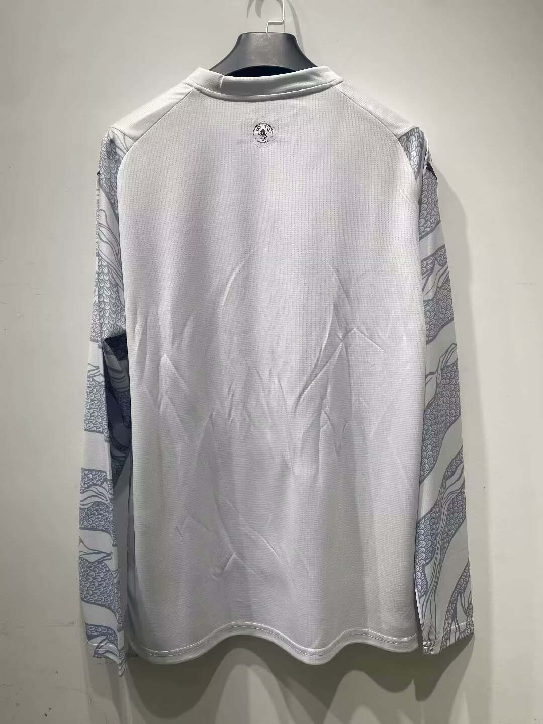 2023/2024 Long Sleeve MCFC Special Edition Grey Football Shirt 1:1 Thai Quality