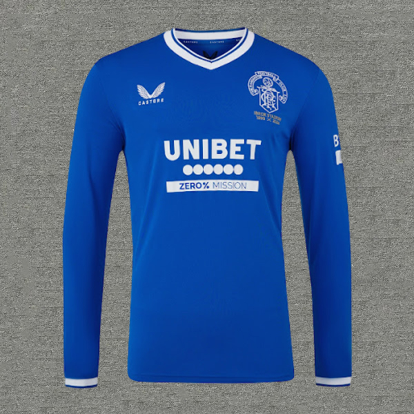 24/25 Rangers 125th Anniversary Long Sleeve Football Jersey 1:1 Thai Quality