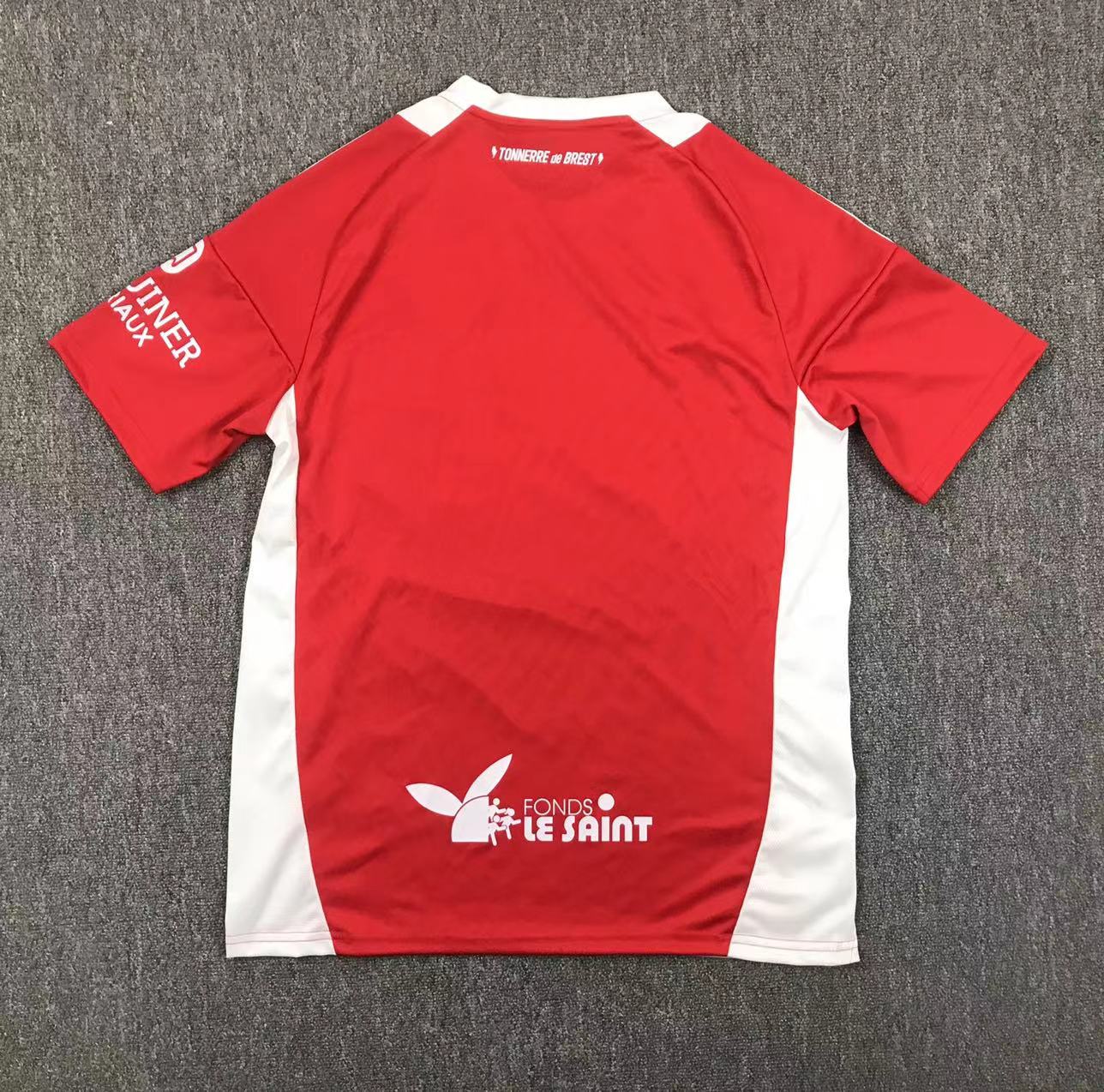 24/25 Stade brestois European Home Football Jersey 1:1 Thai Quality