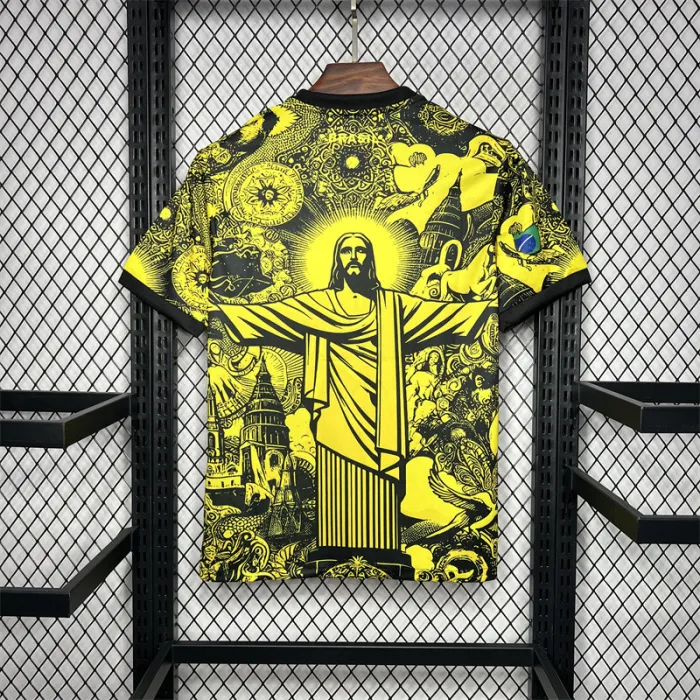 2024 Brazil X Christ Yellow Special Jersey 1:1 Thai Quality