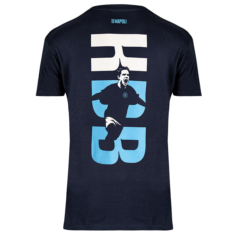 (S-4XL)25/26 SSC Napoli T-Shirt Kevin De Bruyne Blu Navy