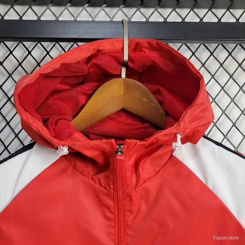 24/25 Man Utd Red Windbreaker 1:1 Thai quality