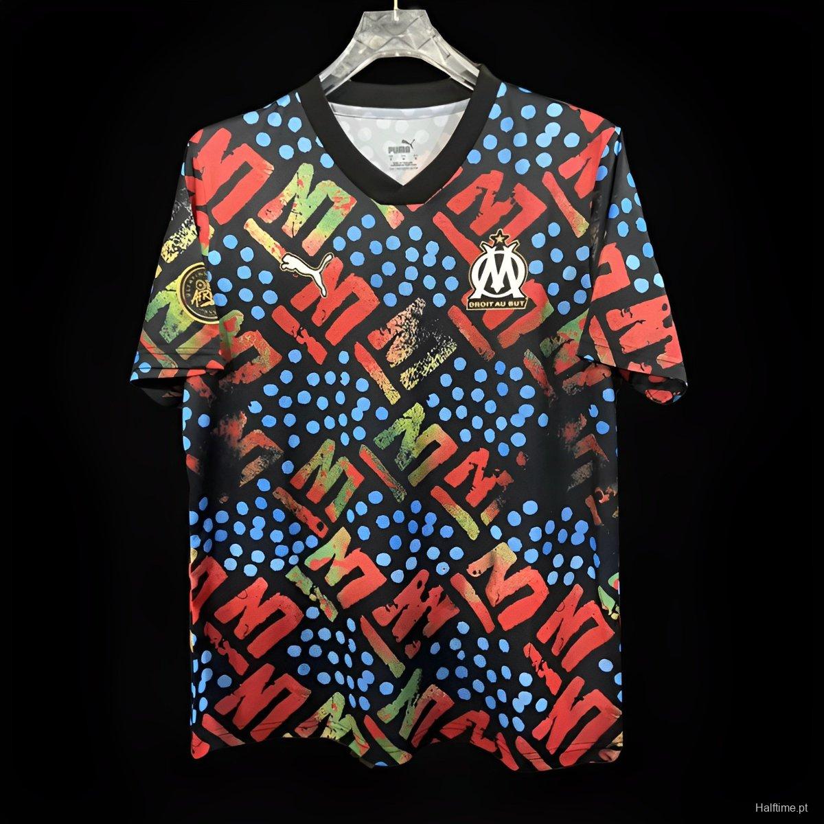 24/25 Olympique Marseille Africa Black Special Pre-Match Jersey 1:1 Thai quality