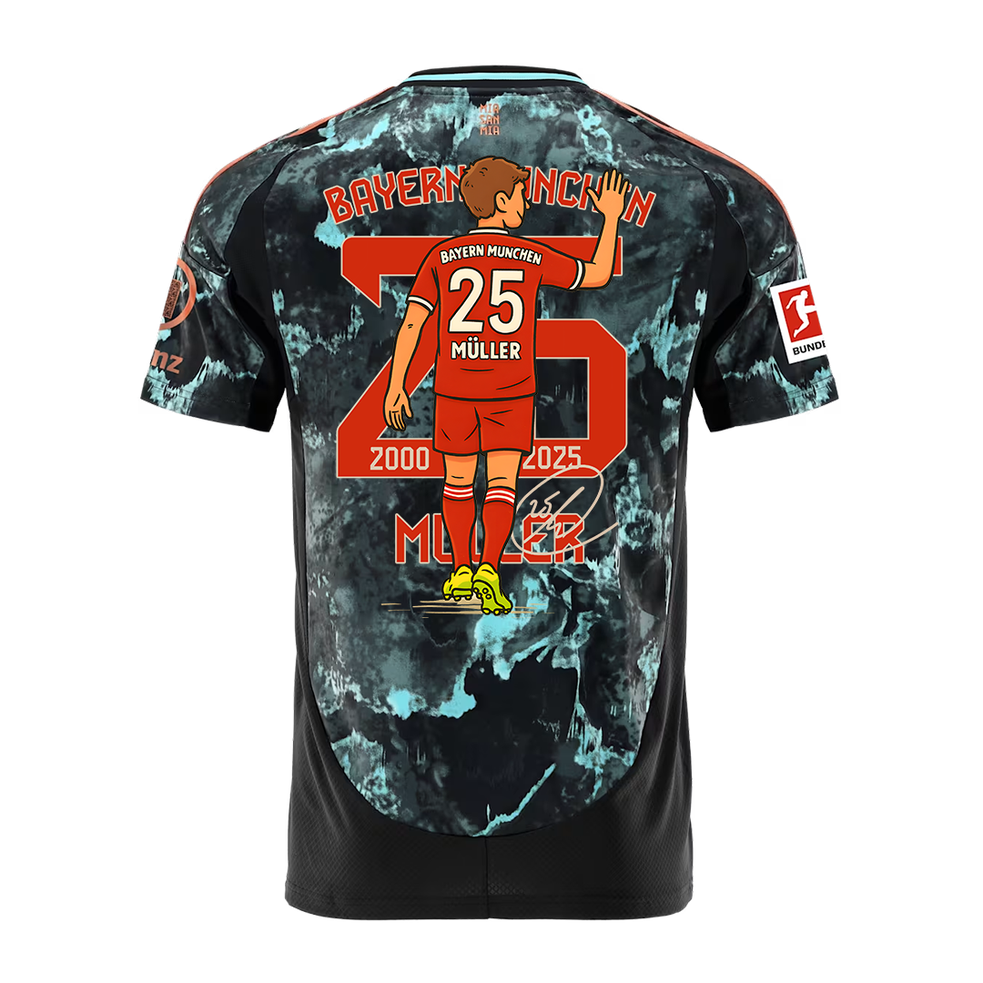 (S-4XL)24/25 Thomas Müller Bayern Away Special Kit 1:1 Thai Quality