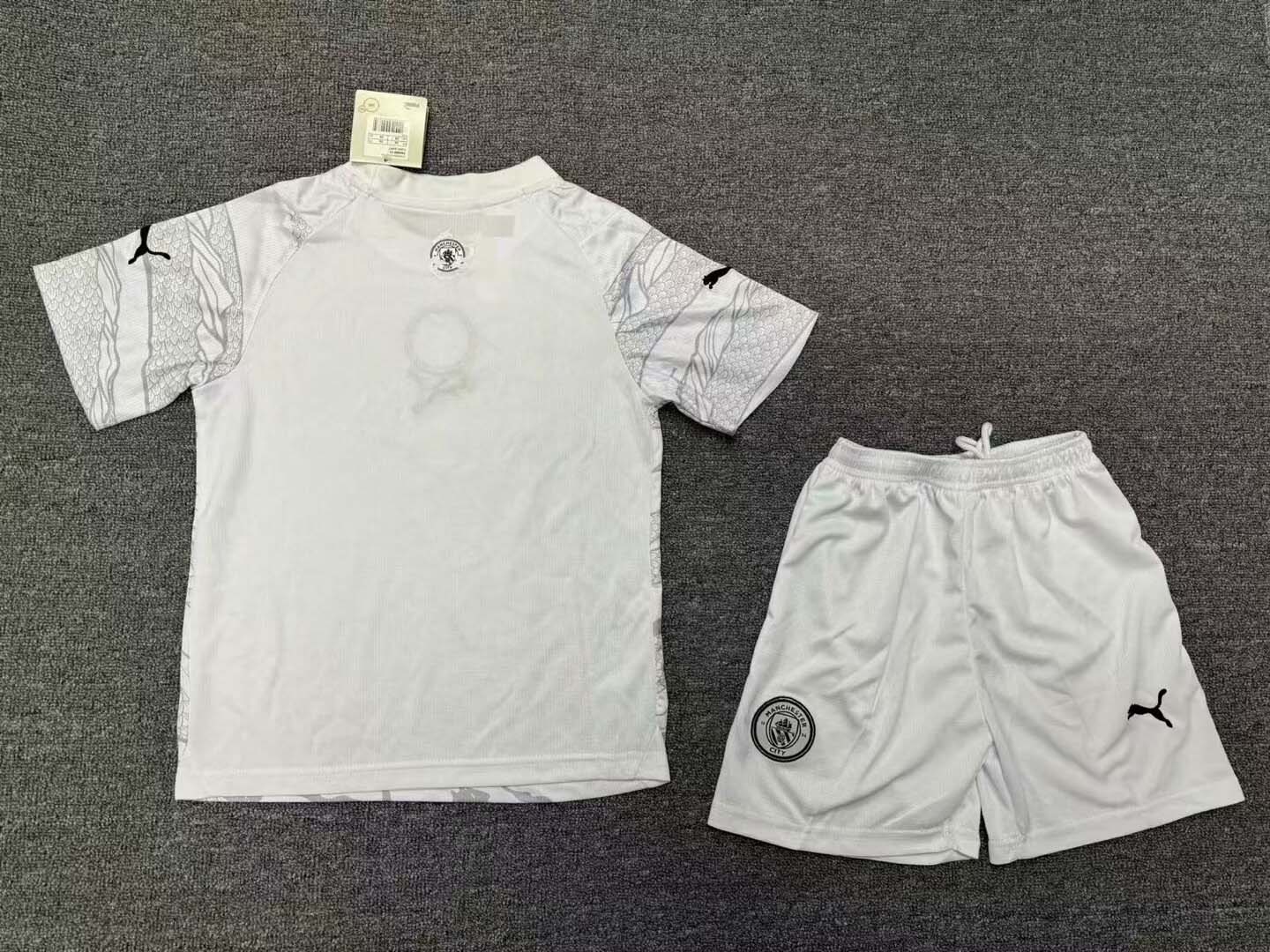 2023/2024 MCFC Special Edition Grey Football Shirt 1:1 Thai Quality Kids Size