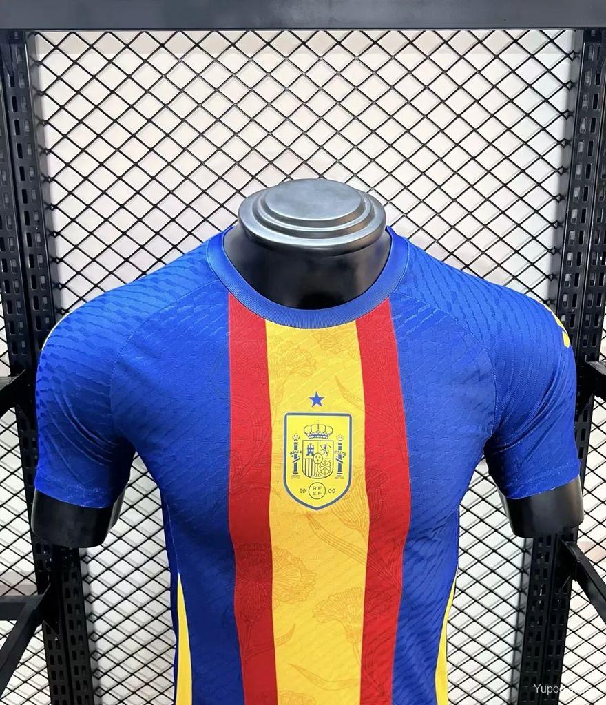 2024 Player Version Spain Euro Pre-match Training Jersey Uniform Jersey 1:1 Thai quality