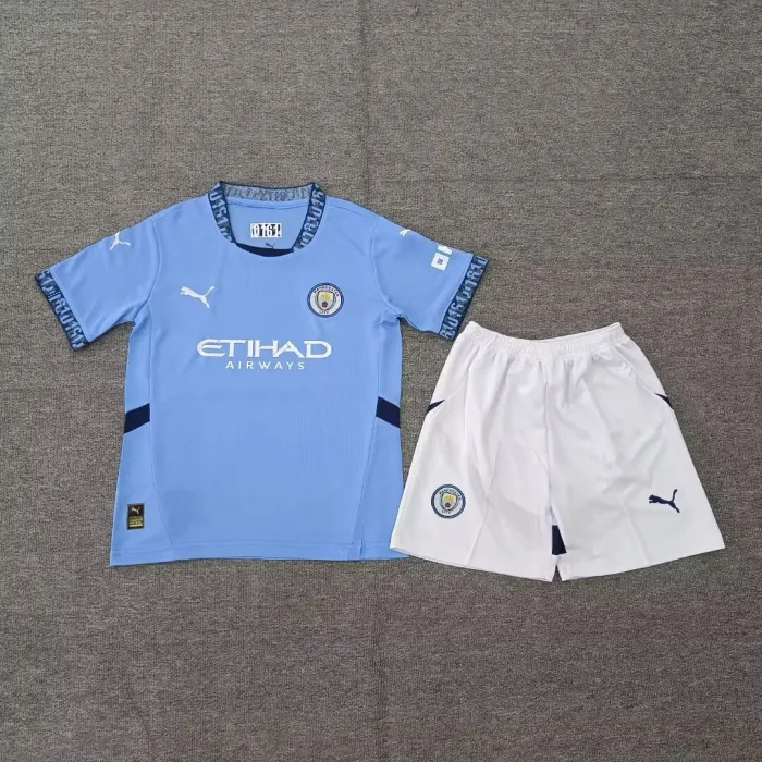 Kids MCFC Home Kit 24/25 Football Jersey 1:1 Thai quality