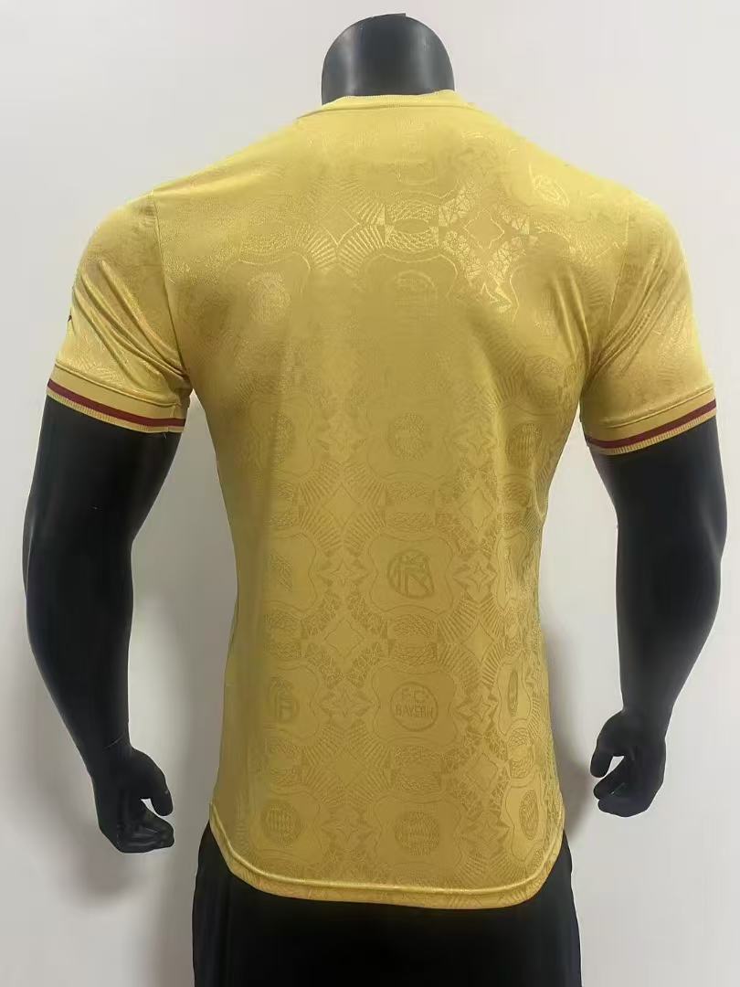 Player version 2025 Bayern Munich 125th Anniversary yellow Jersey 1:1 Thai Quality