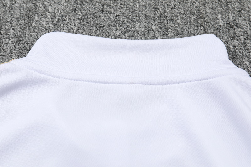24/25 Real Madrid white print special edition half-pull training suit 1:1 Thai quality