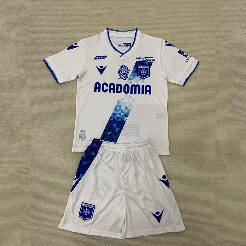 24/25 AJ Auxerre Home Football Jersey + Shorts 1:1 Thai Quality