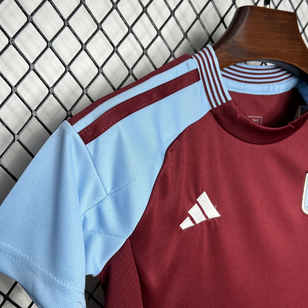 24/25 Aston Villa Home Football Shirt Kids' Sizes