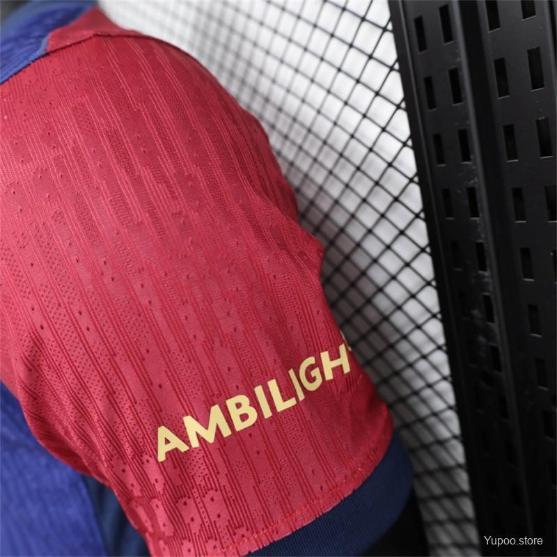 Player Version 24/25 Barcelona Coldplay Home Special Jersey 1:1 Thai Quality