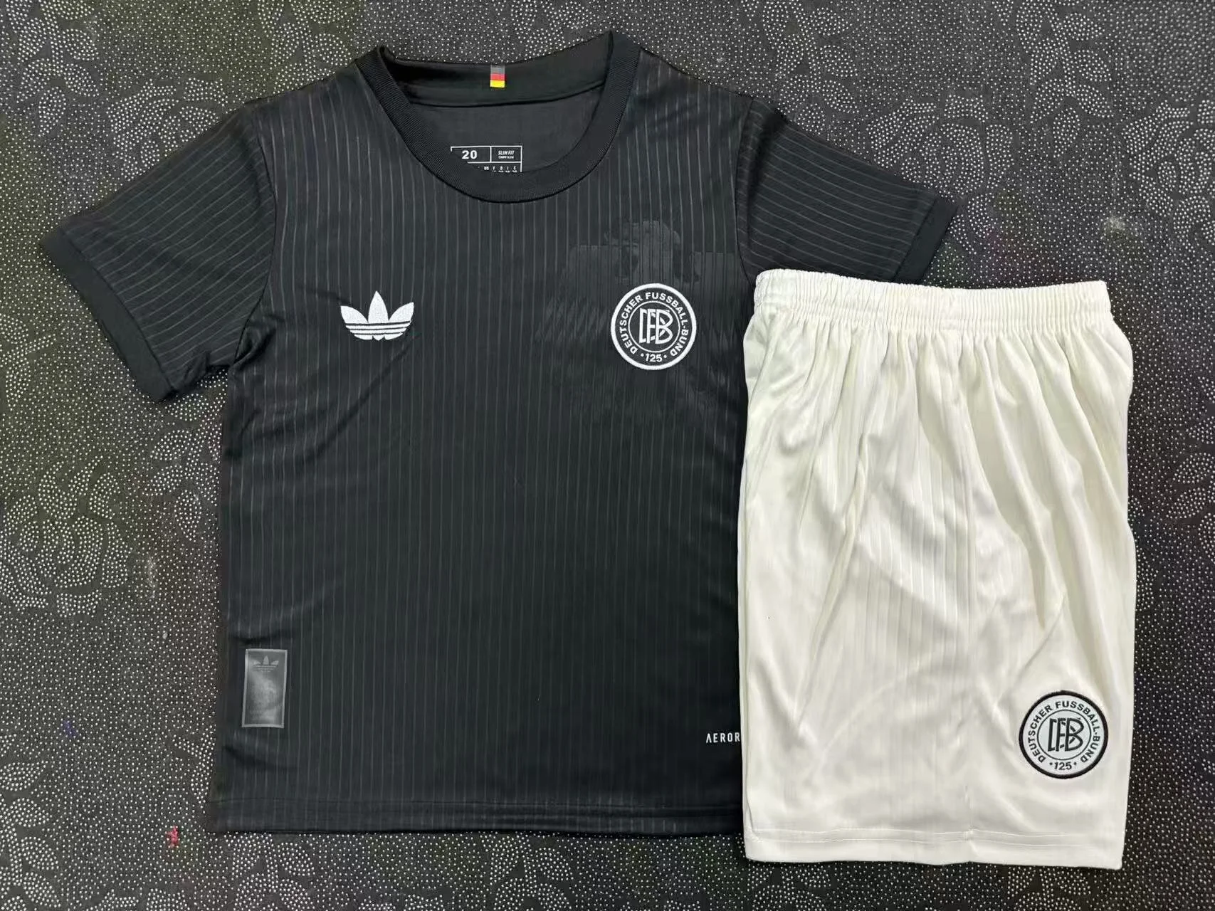 Kids 2025 Germany 125th Anniversary Black kit 1:1 Thai quality