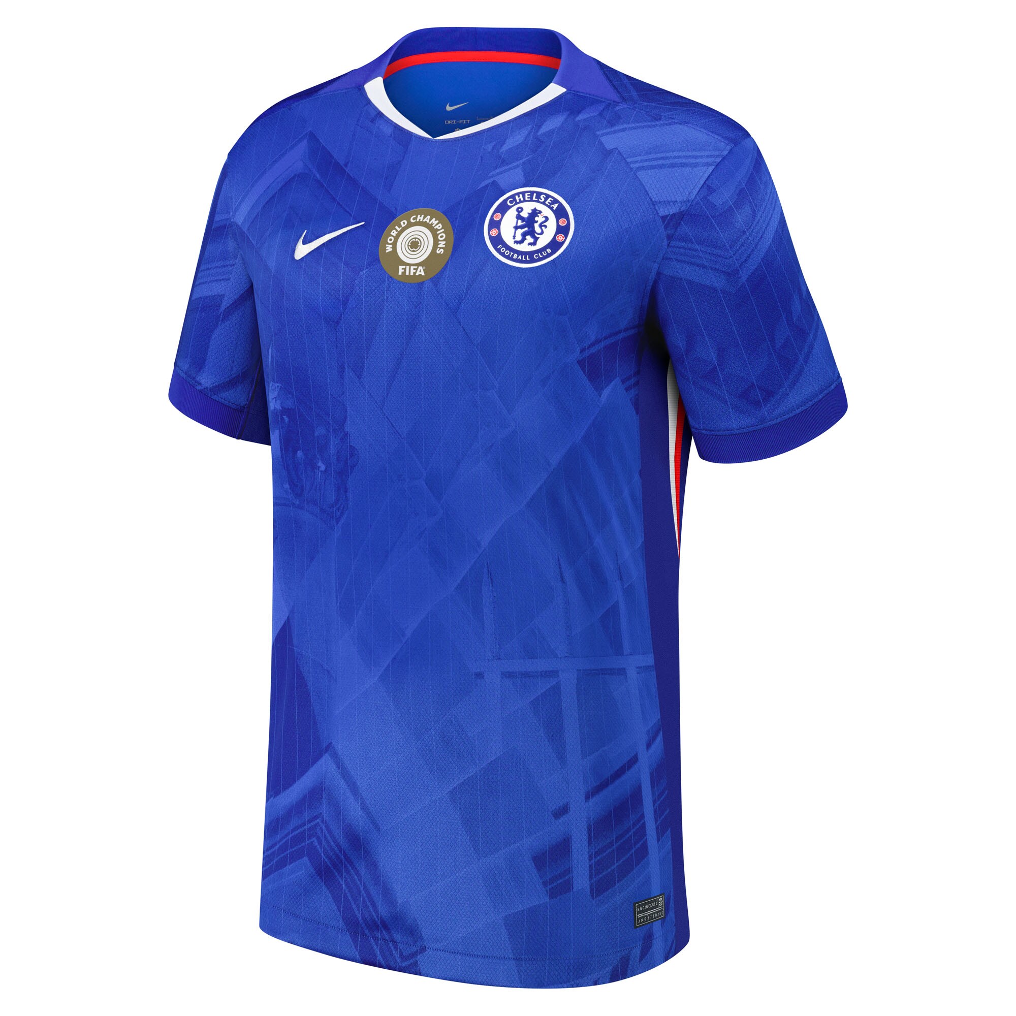 Player version Chelsea Cup Home Stadium Shirt 2025-26 with World Champions 25 chest badge