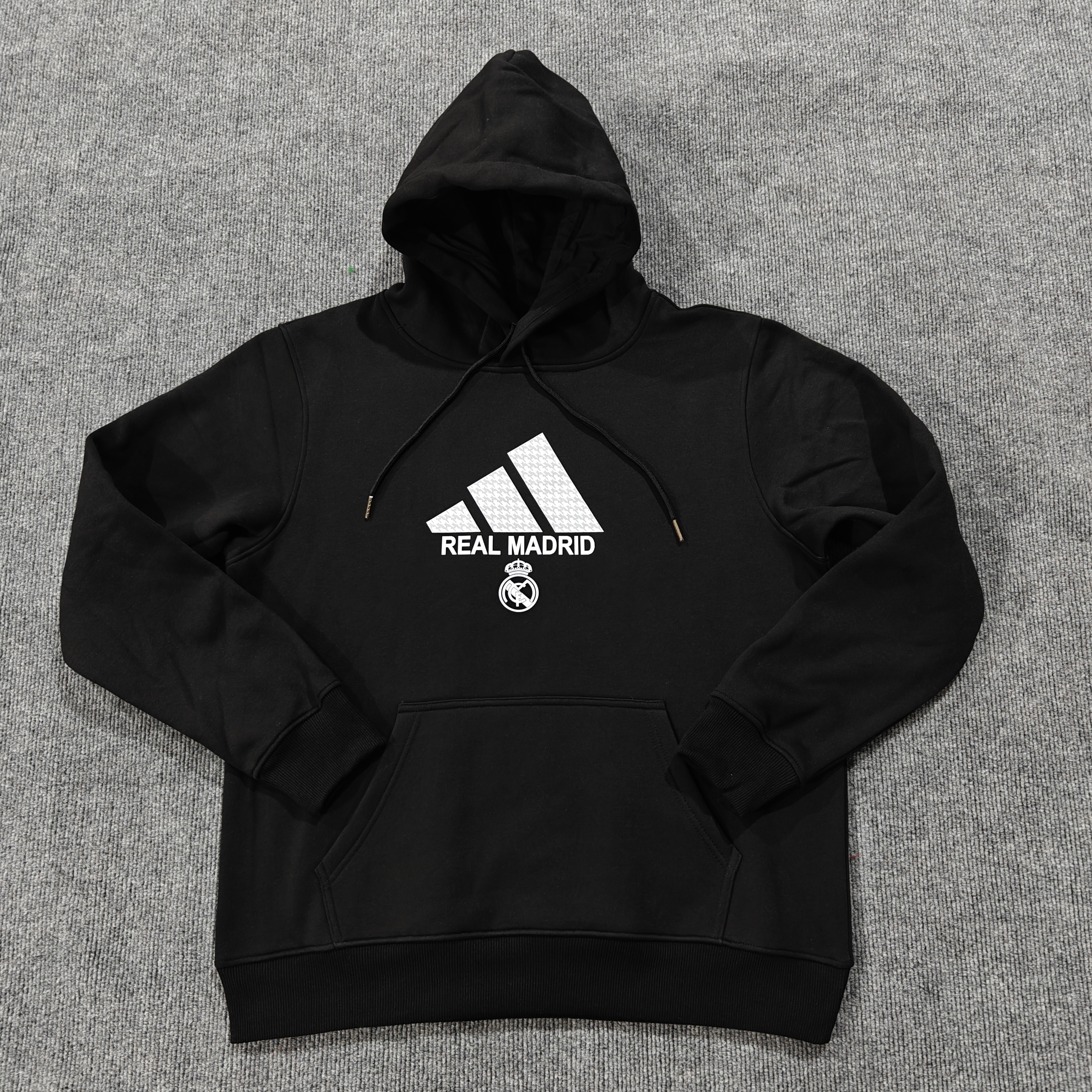 24/25 Real Madrid Home Black Hoodie 1:1 Thai quality