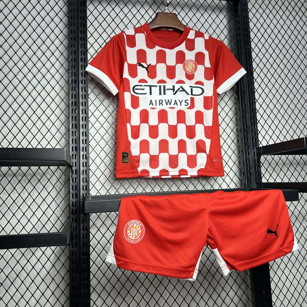 24/25 KIDS Girona Home Football Shirt 1:1 Thai Quality