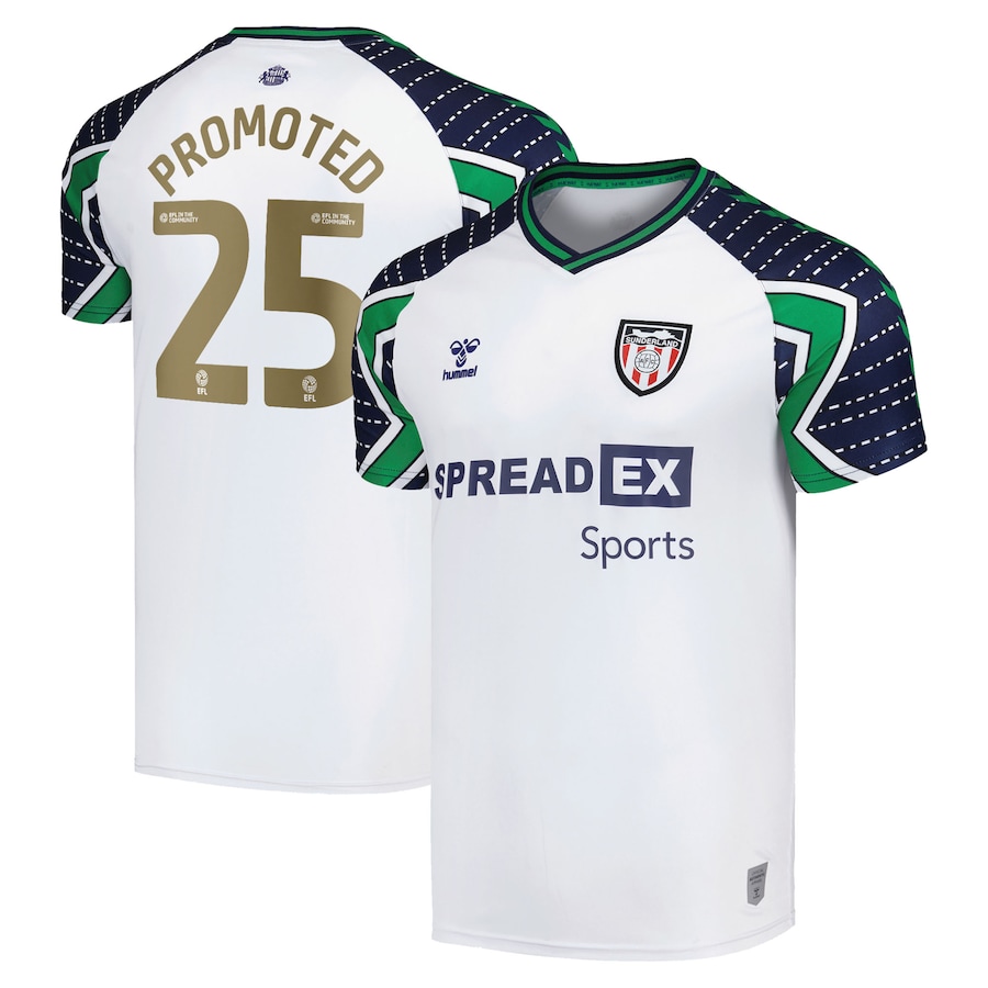 (S-4XL)Sunderland Away 'Play Off Winners' Shirt 2024-25 with Promoted 25 printing 1:1 Thai Quality
