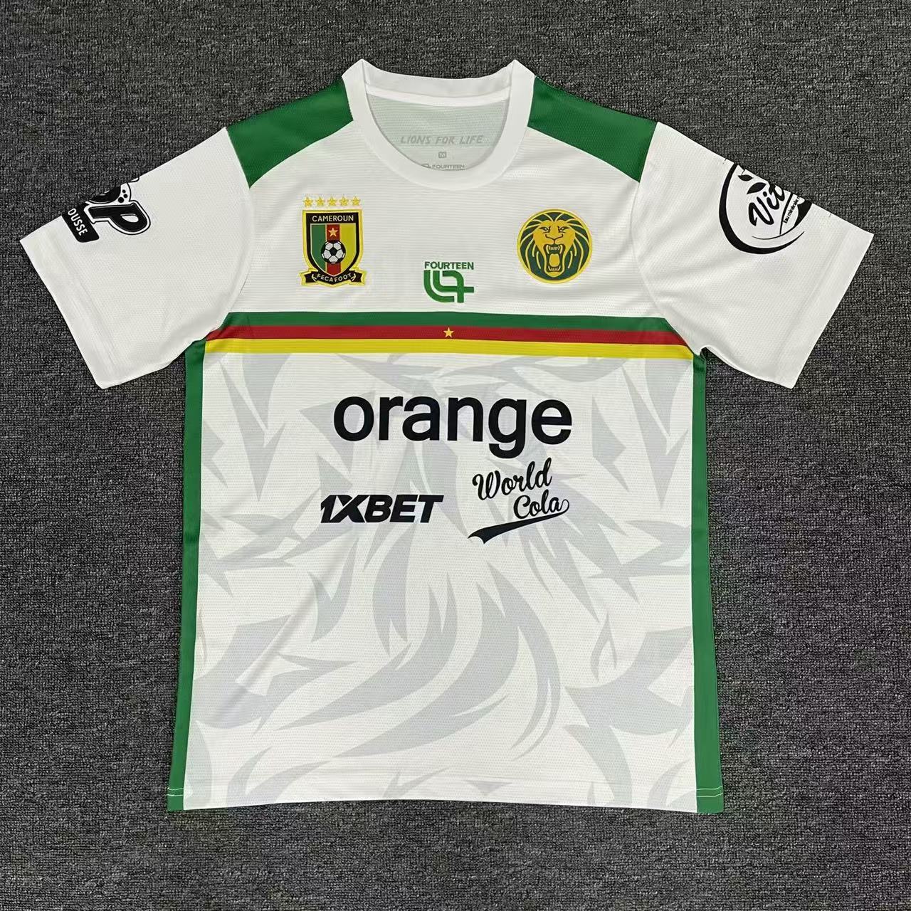 25-26 Cameroon white training uniform 1:1 Thai Quality