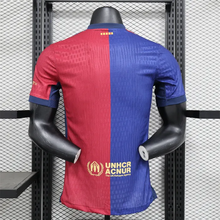 (S-3XL)Player Version Barcelona Home Kit 24/25 Football Jersey 1:1 Thai Quality