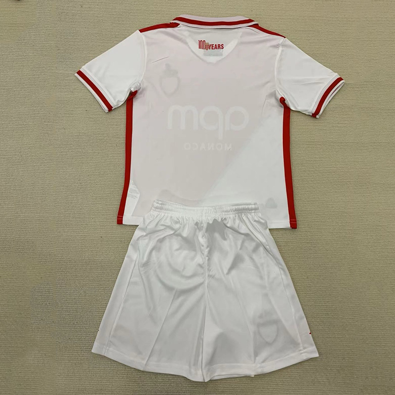 24/25 Monaco Home Jersey + Shorts 1:1 Thailand Quality